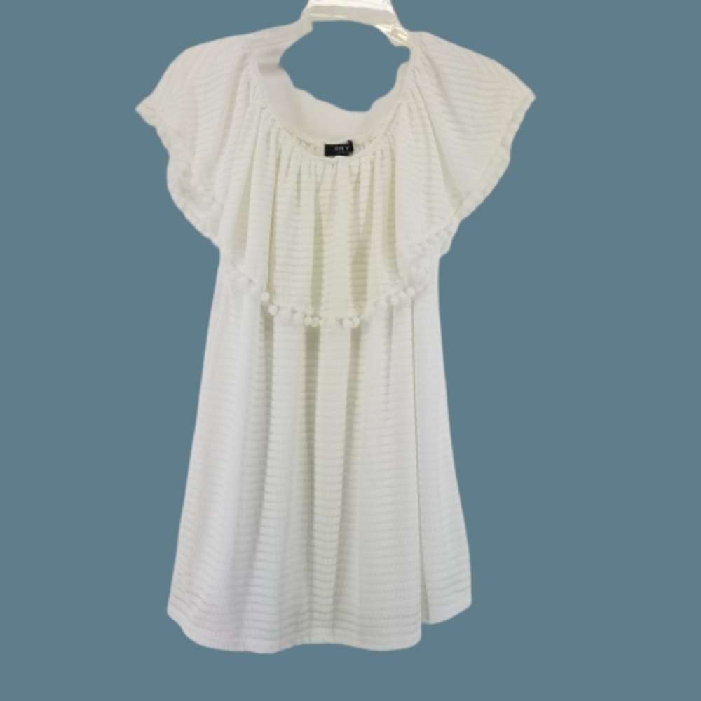 ONYX APPAREL Of the Shoulder Tunic Shirt Coverup